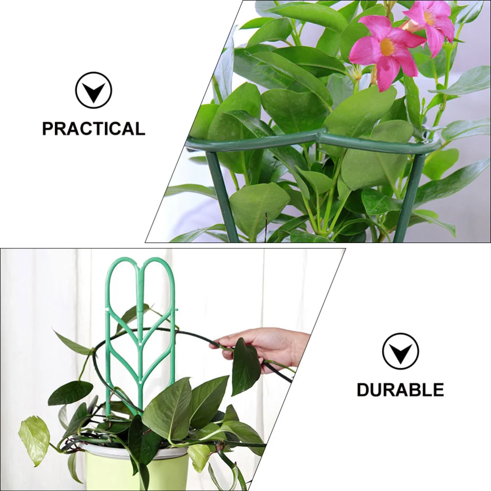 11Pcs Balcony Plant Climbing Rack Practical Plant Support Frame for Home Green