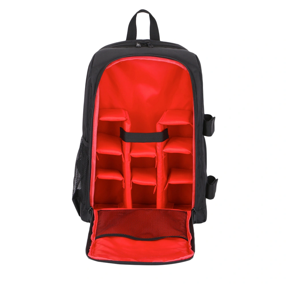 Multi-functional Backpack Camera Laptop Bag with Waterproof Cover for Outdoor (Red)