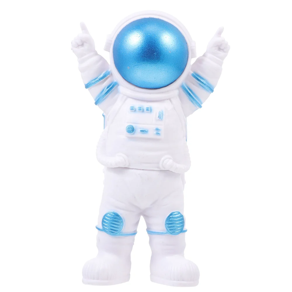 1 Pc Creative Astronaut Ornament Resin Adornment Home Study Decoration (Blue)