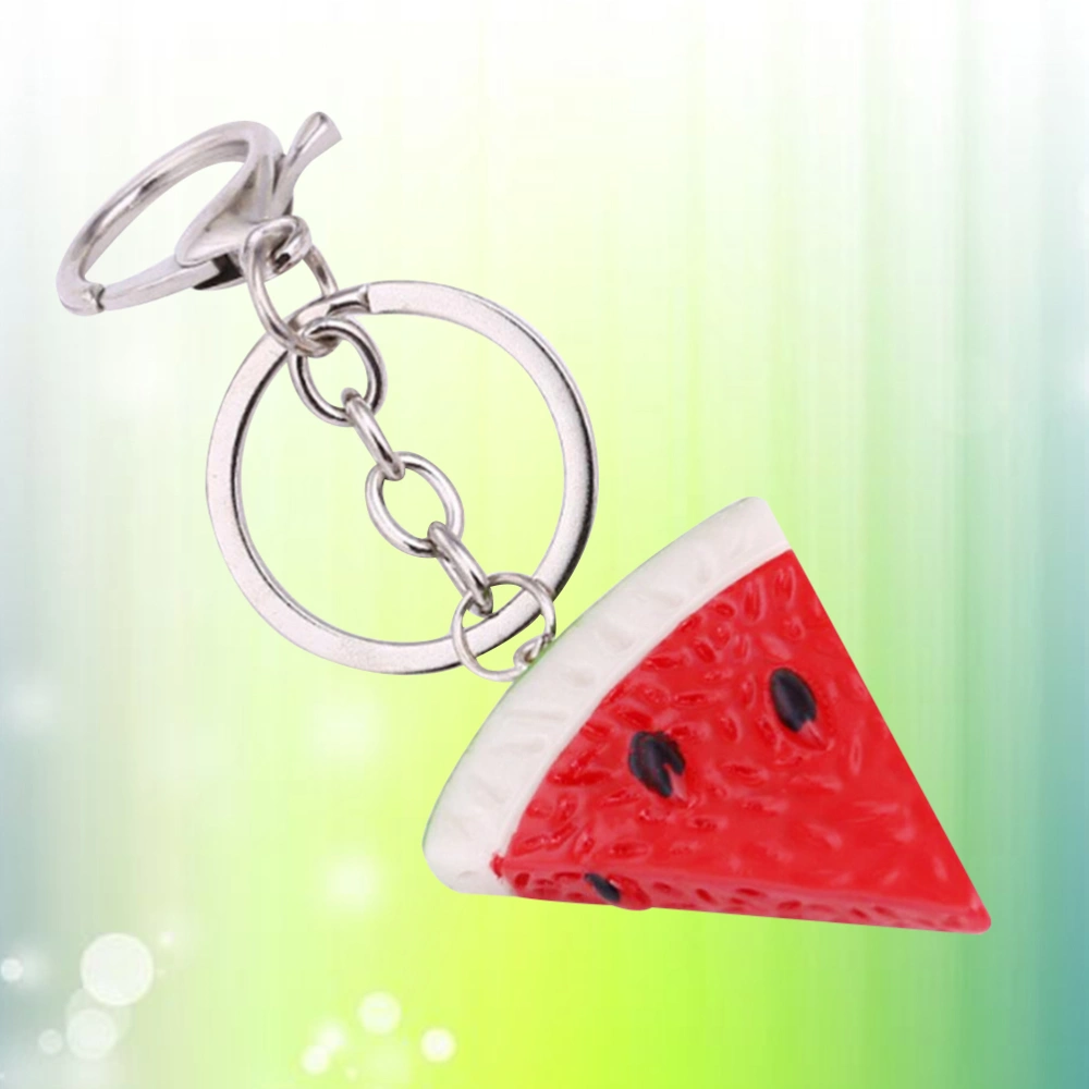 Fruit Resin Plastic Keyring Charm Pendant Bag Key Ring Keychain (Watermelon)