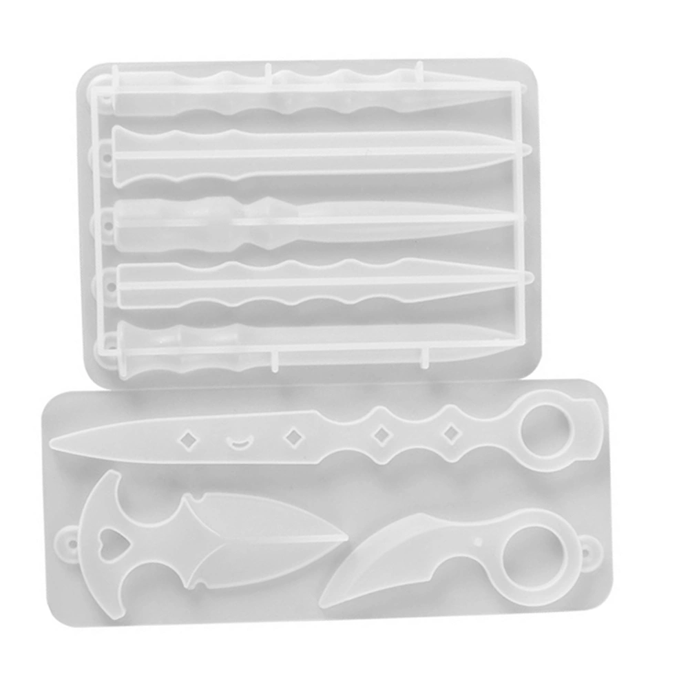 2 Pcs Epoxy Darts Mold Irregular Toy Mold DIY Mold Hanging Pendant Molds