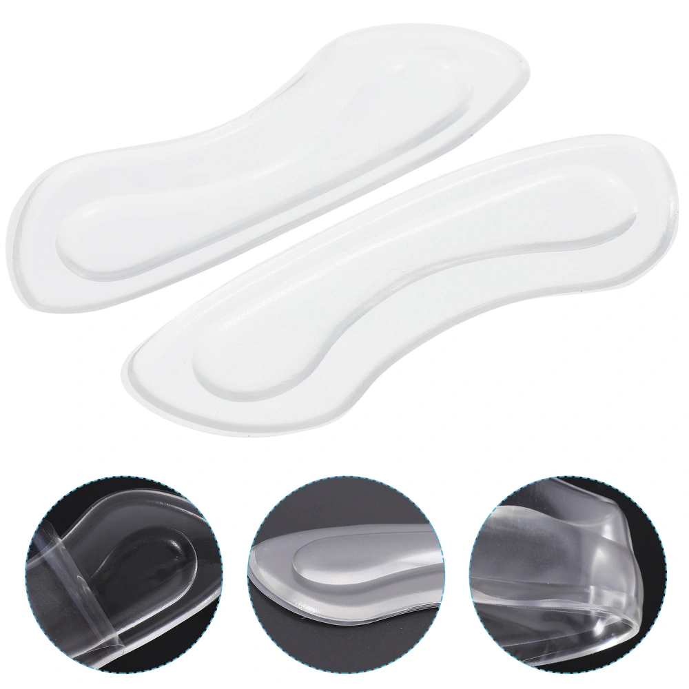 20pcs Silicone Invisible Double-layer Anti-wear Foot Patches (Transparent Color)