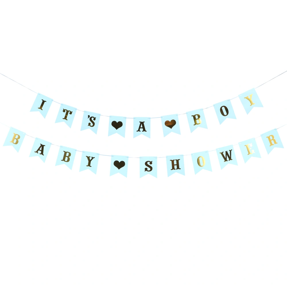 1pc Baby Birthday Party Hanging Paper Swallowtail Banner Hanging Ornament