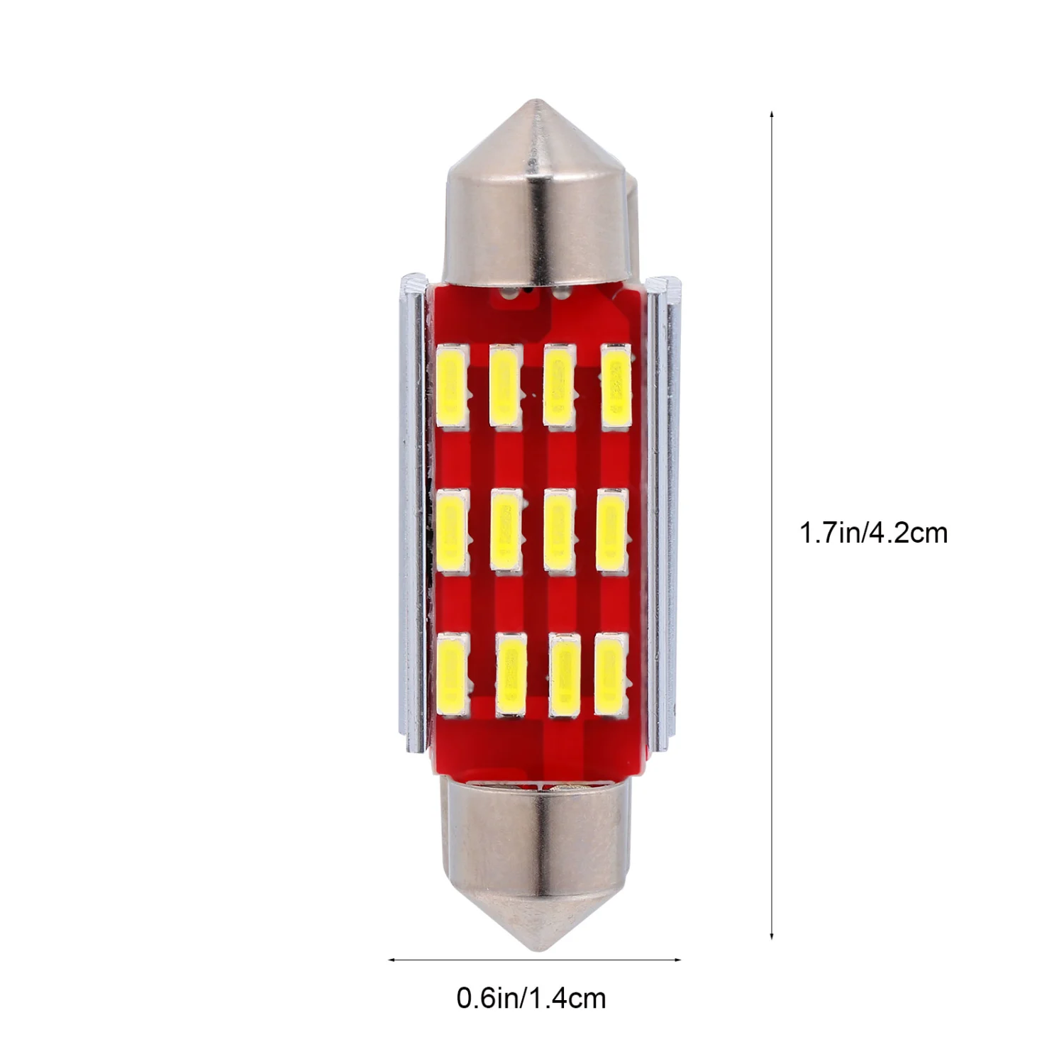 6 Pcs 41mm Festoon LED Car Bulb LED Xenon Bulbs Car Light License Plate Lights