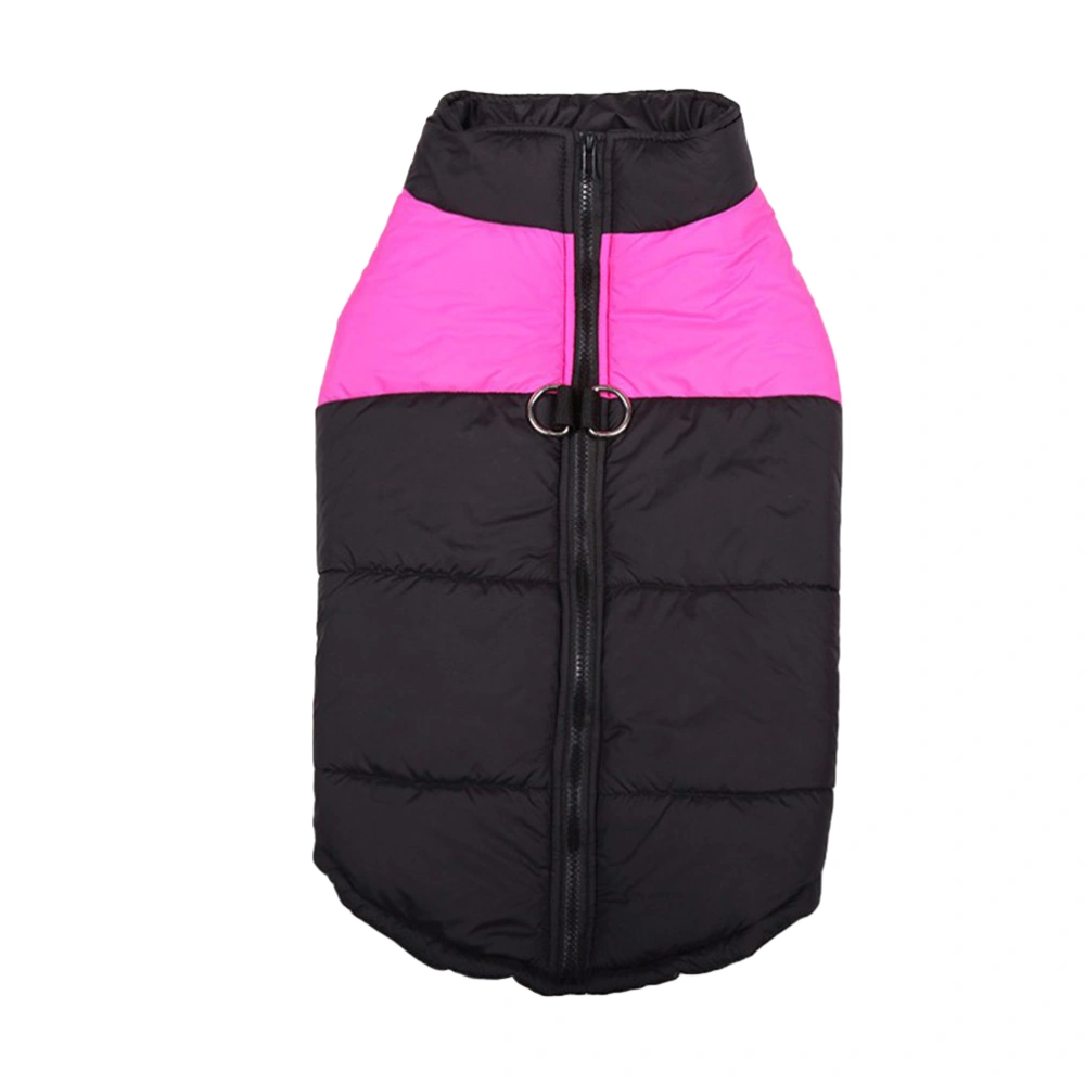 Waterproof Pet Dog Ski Vest Clothes Winter Warm Padded Coat For Small Large Dogs Size S (Pink)