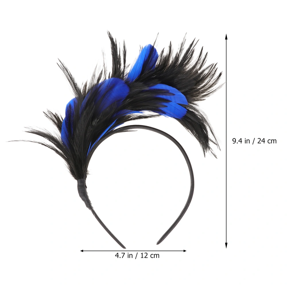 Fascinator Hair Feathers Headband Performance Hairband Masquerade Headwear