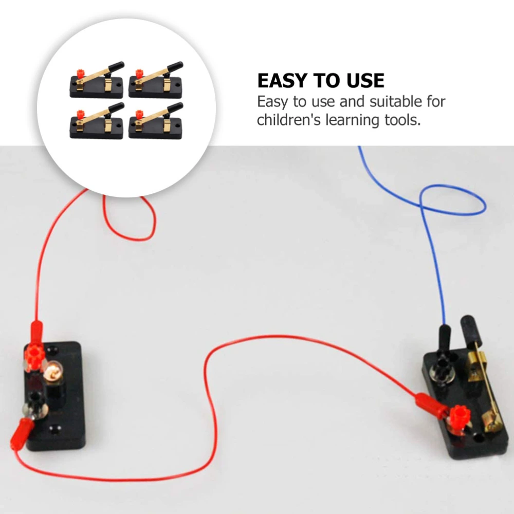 6pcs Single Pole Single Throw Switch for Physics Labs Electronic Experiment