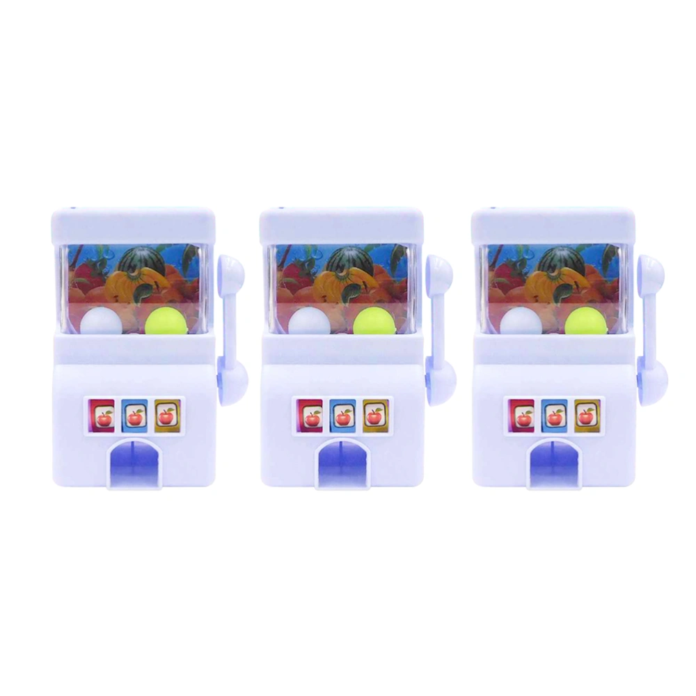 3pcs Mini Lottery Machine Children Pretend Toy Educational Plaything for Kids Children (Blue)