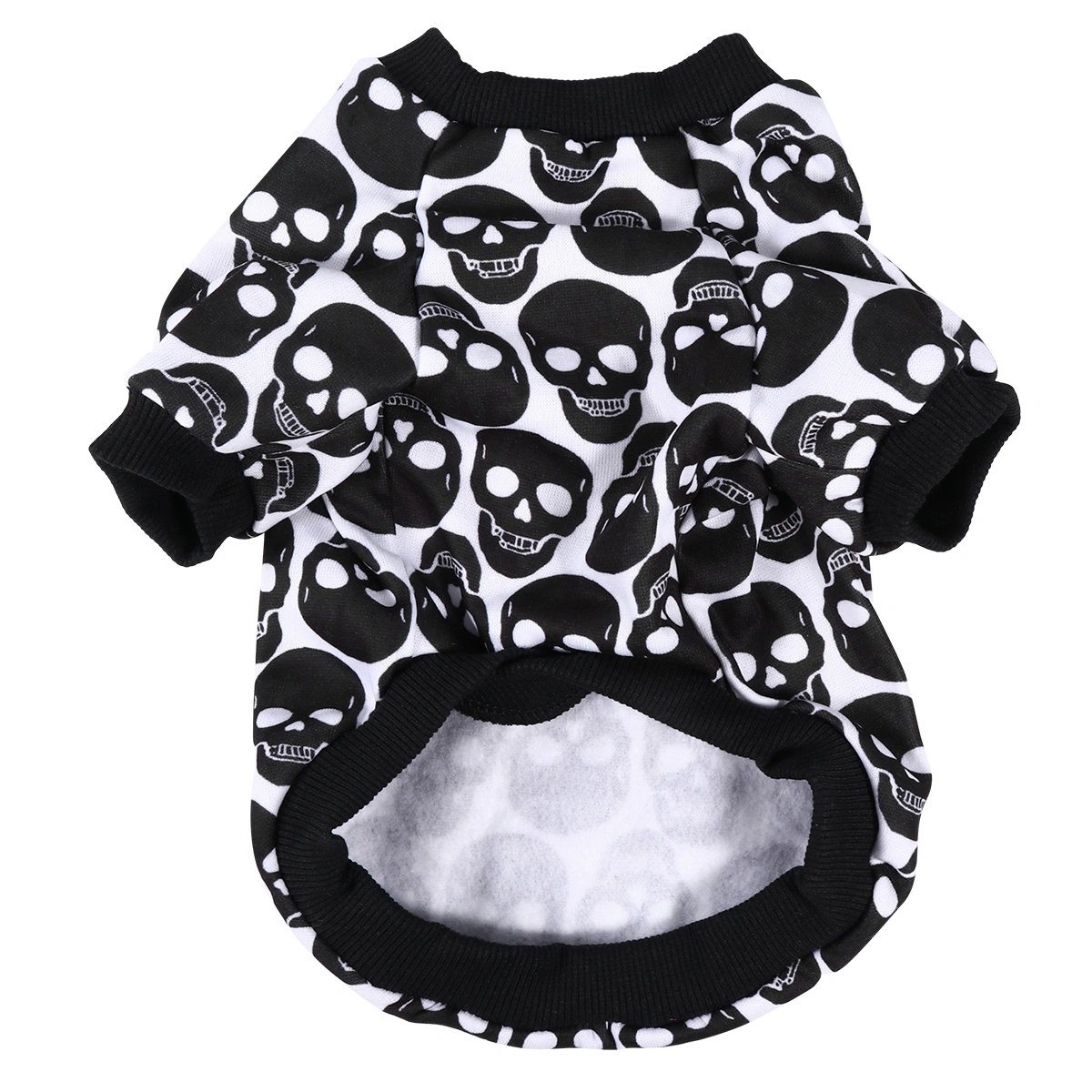 Fashion Halloween Warm Clothes Costume Unique Skeleton Hoodie for Puppy Dog