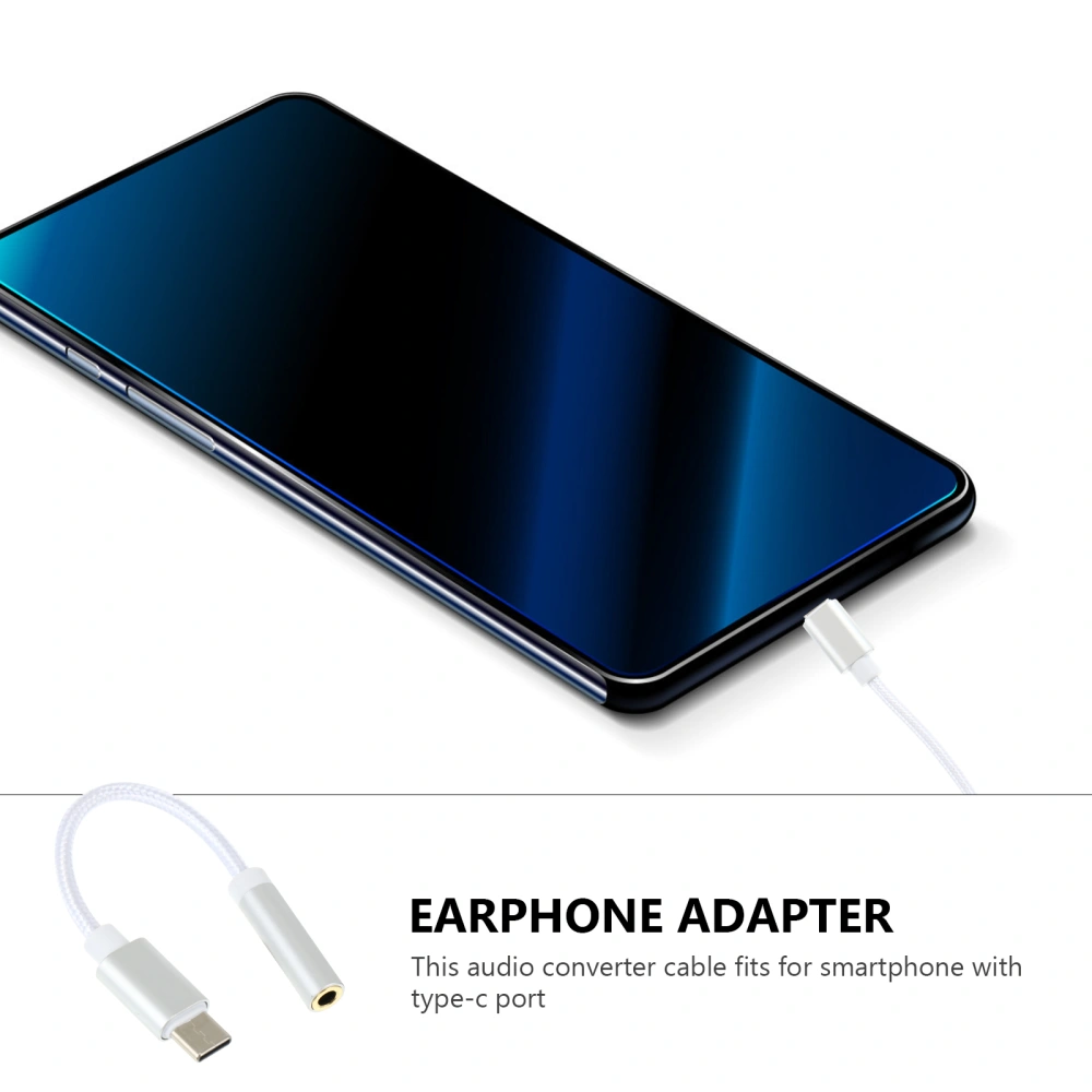 USB Type C to 3.5mm Headphone Jack Adapter Portable Audio Converter Cable Cord