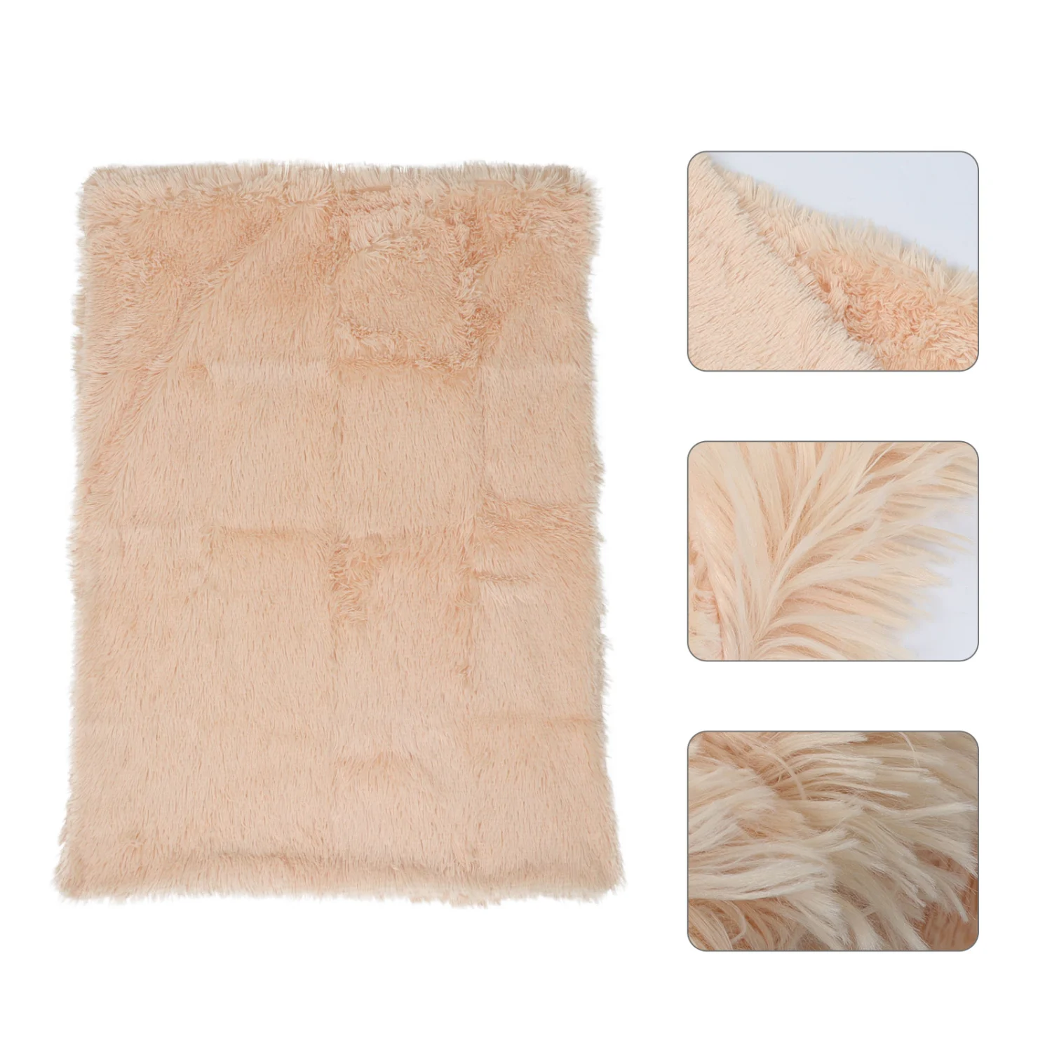 Pet Dog Cat Warm Long Plush Sleep Blanket Mat Bed Nest Pad Cushion