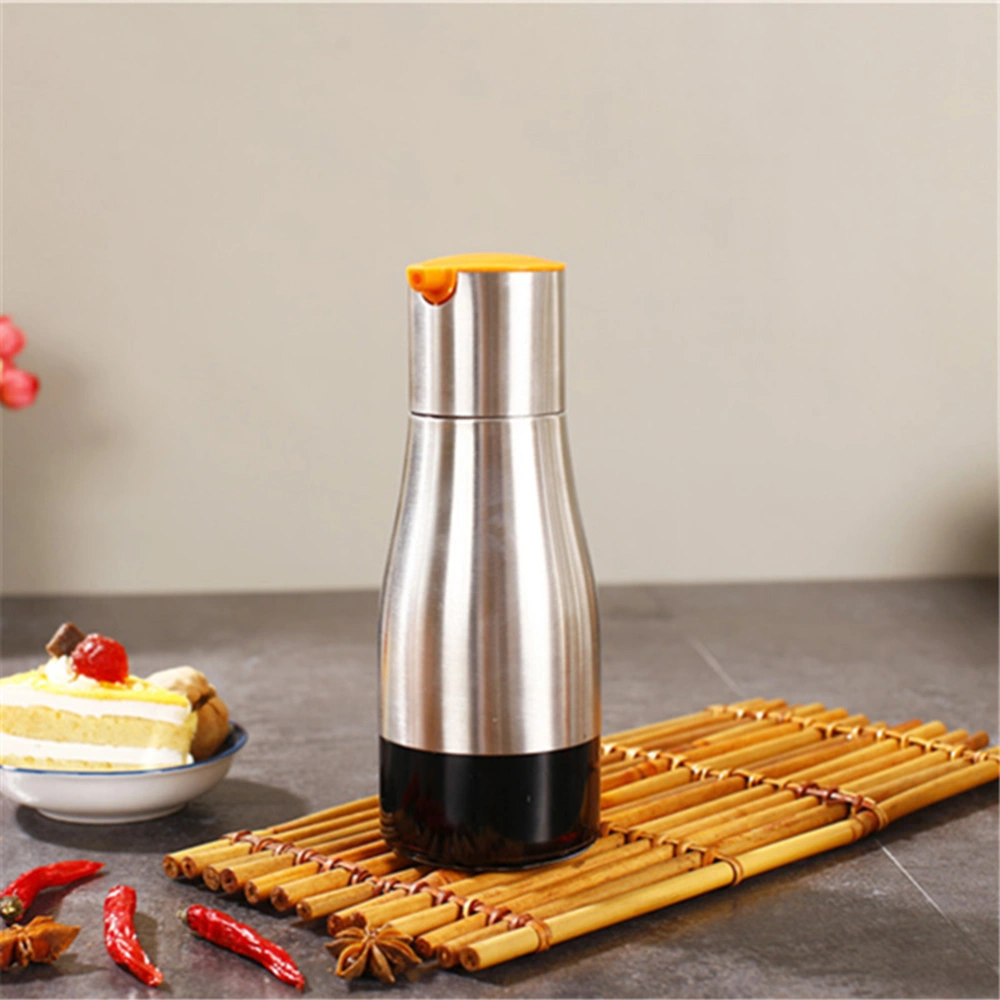 Stainless Steel Oil Dispenser Sauce Pourer Vinegar Bottle Kitchen Supplies for Home (Random Color）