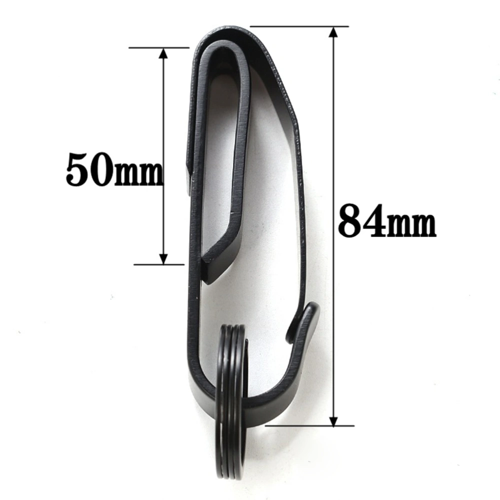 Outdoor Camping Belt Clip Practical Belt Buckle Stainless Steel  Money Clip Keychain Hanging Clamp