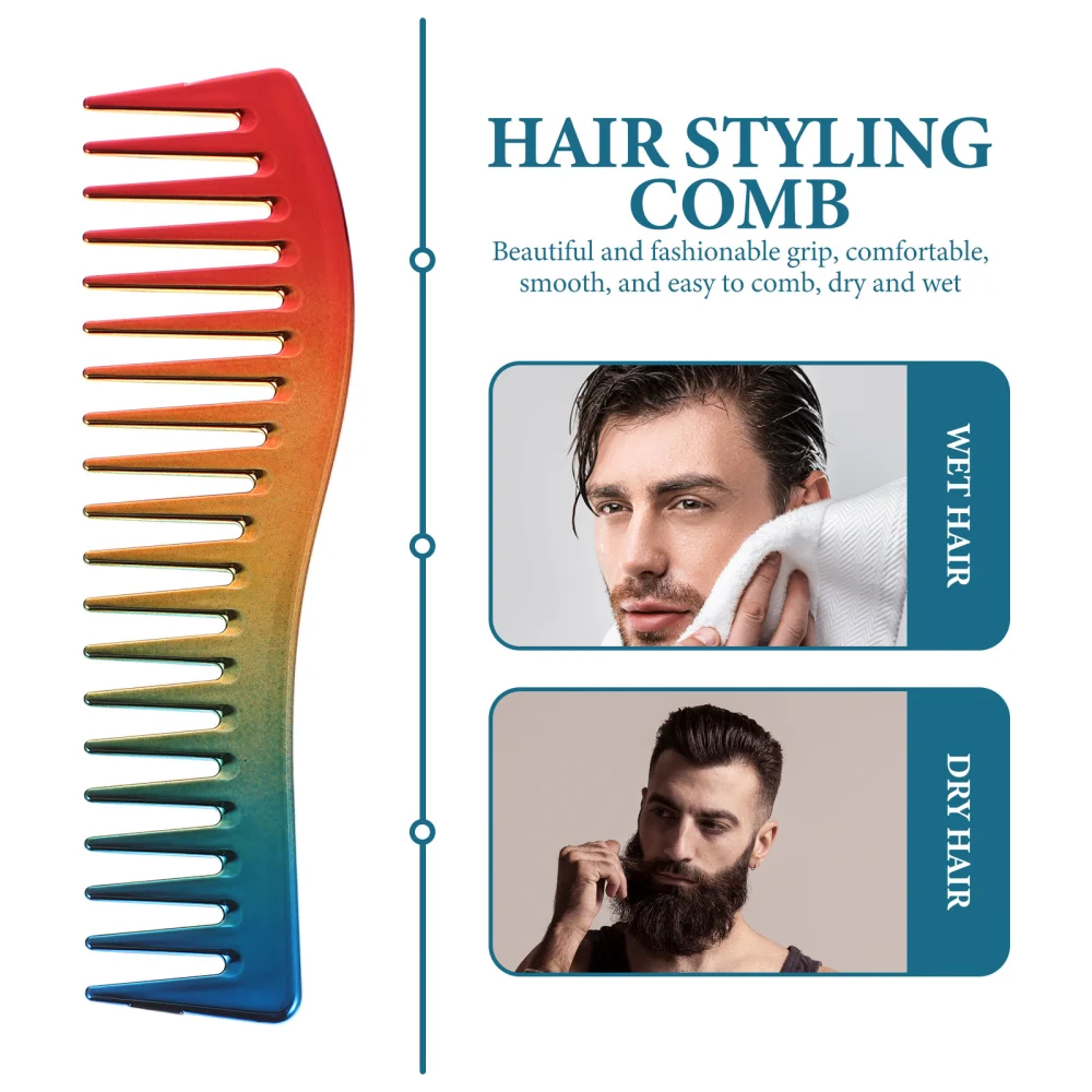 Wide Teeth Hair Styling Comb Salon Oil Hair Styling Comb ABS Hair Brush for Men