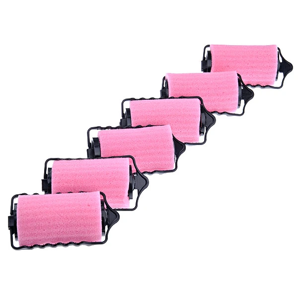 Sponge Clip-on Hair Curler for Curly Hairstyle Beauty Tool (6pcs/set)