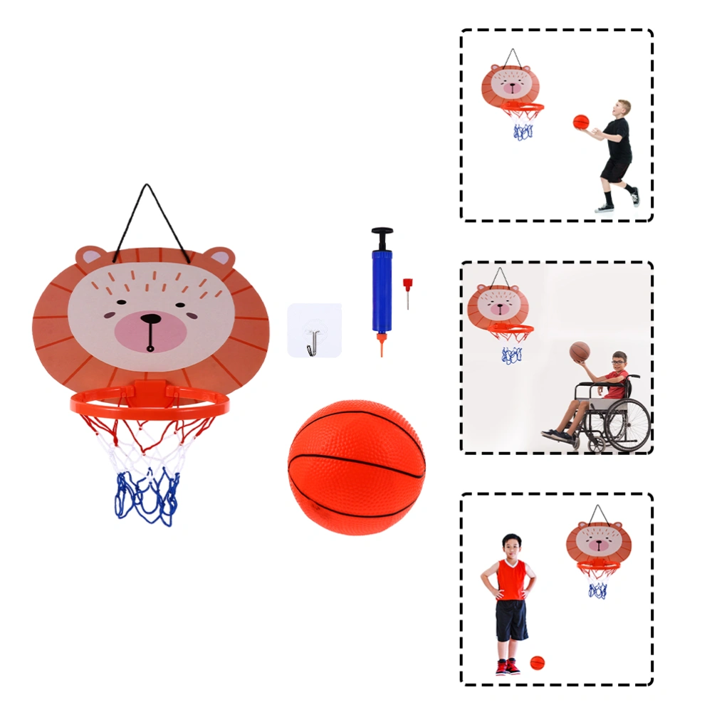 1 Set Hanging Basketball Set with Mini Basketball for Home Office Bedroom