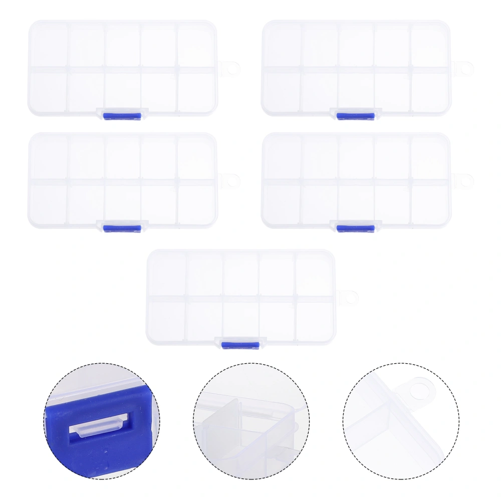 5pcs Detachable Grids Storage Box Multifunctional Containers for Small Items