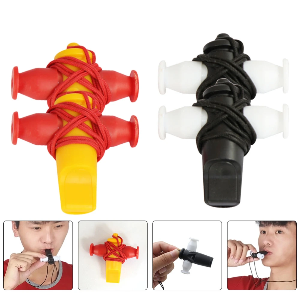 4pcs Interesting Samba Whistles Samba Musical Whistles for Dancing Party