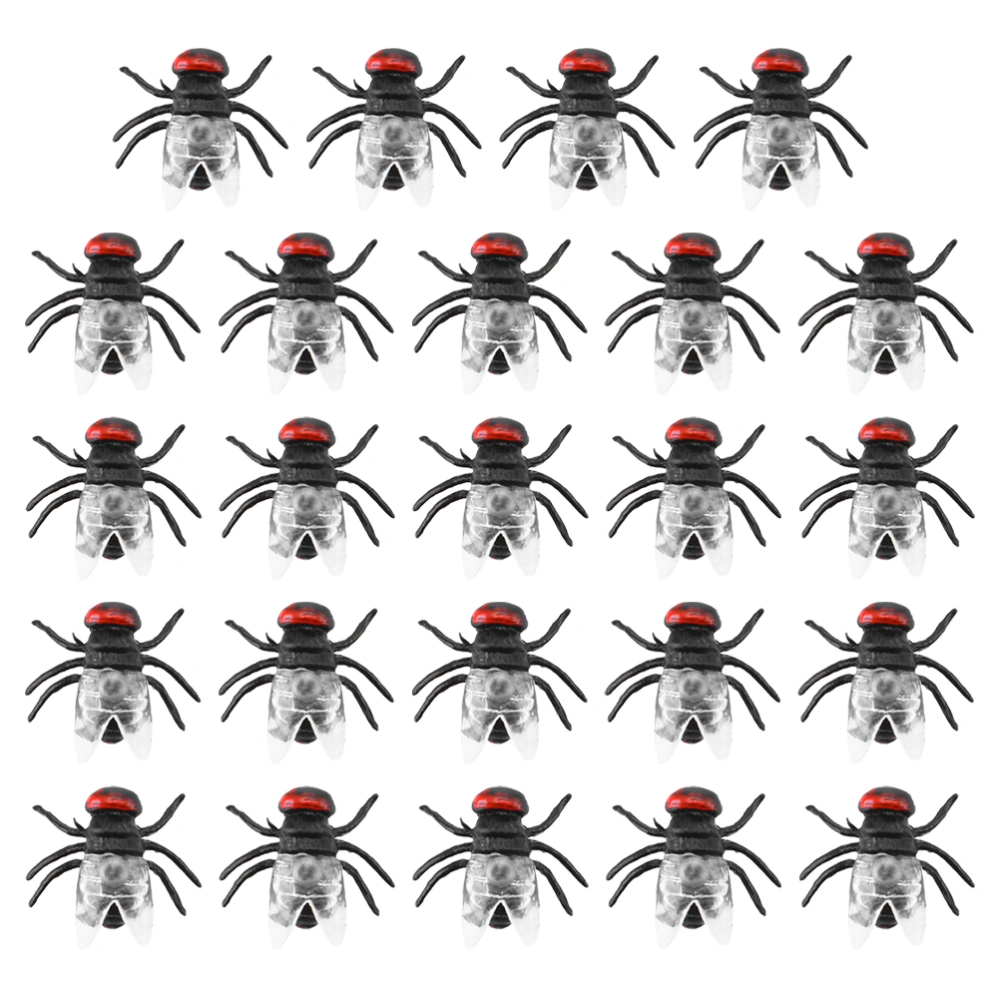 150 Pcs Halloween Prank Flies Toys Artificial Fly Prank Toys Simulated Fly Toys