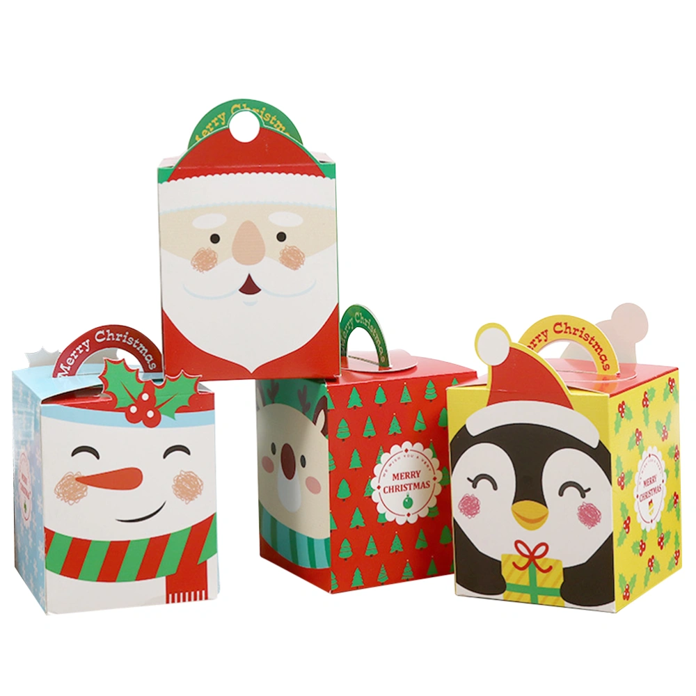 24pcs Cartoon Apple Storage Boxes Eve Apple Holder Gift Container Package Paper Box (Random Style)