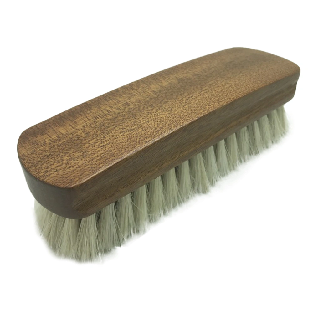 Multifunctional Shoes Brushes Horse Hair Brushes Polishing Shoe-Shiner Coat Brushes Dedusting Wooden Handle Brushes Size S