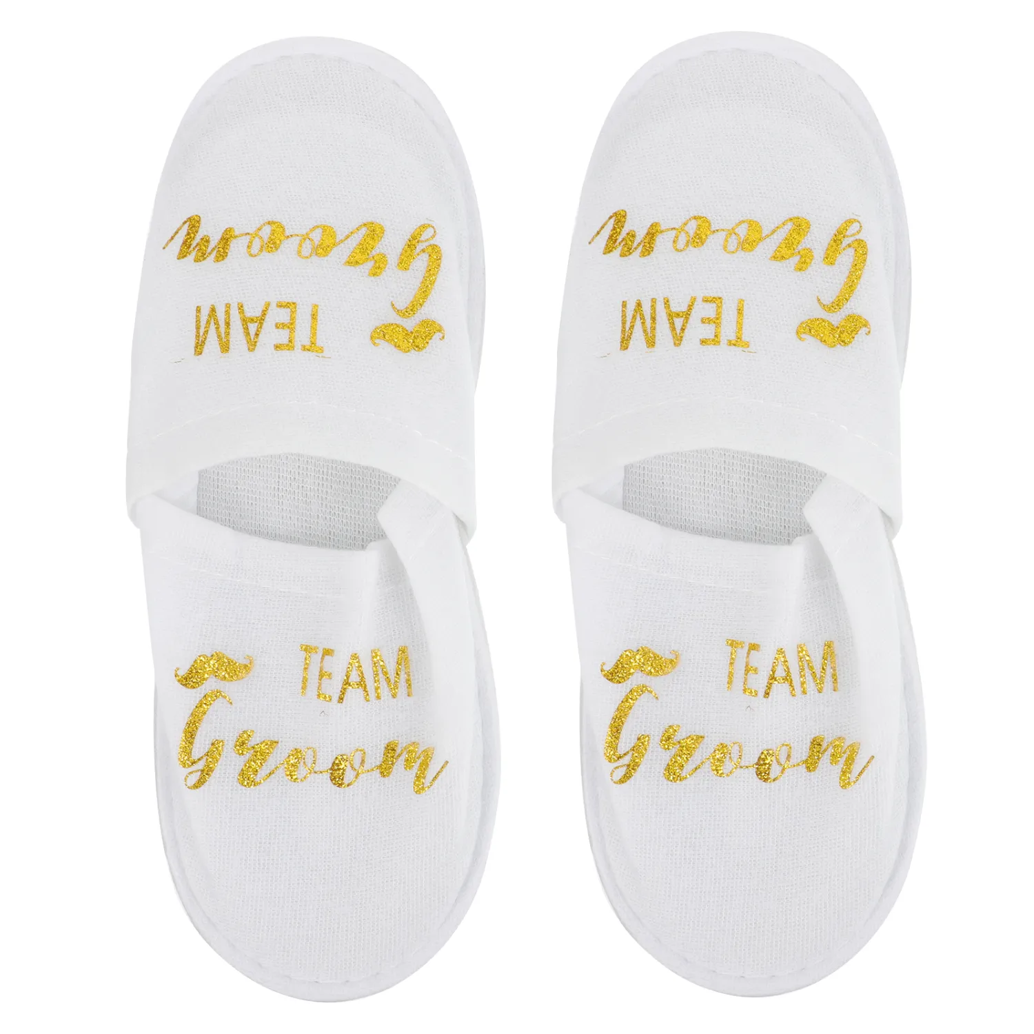 2 Pairs Practical Wedding Slippers Hotel Footwear Slippers Disposable Cloth Slippers