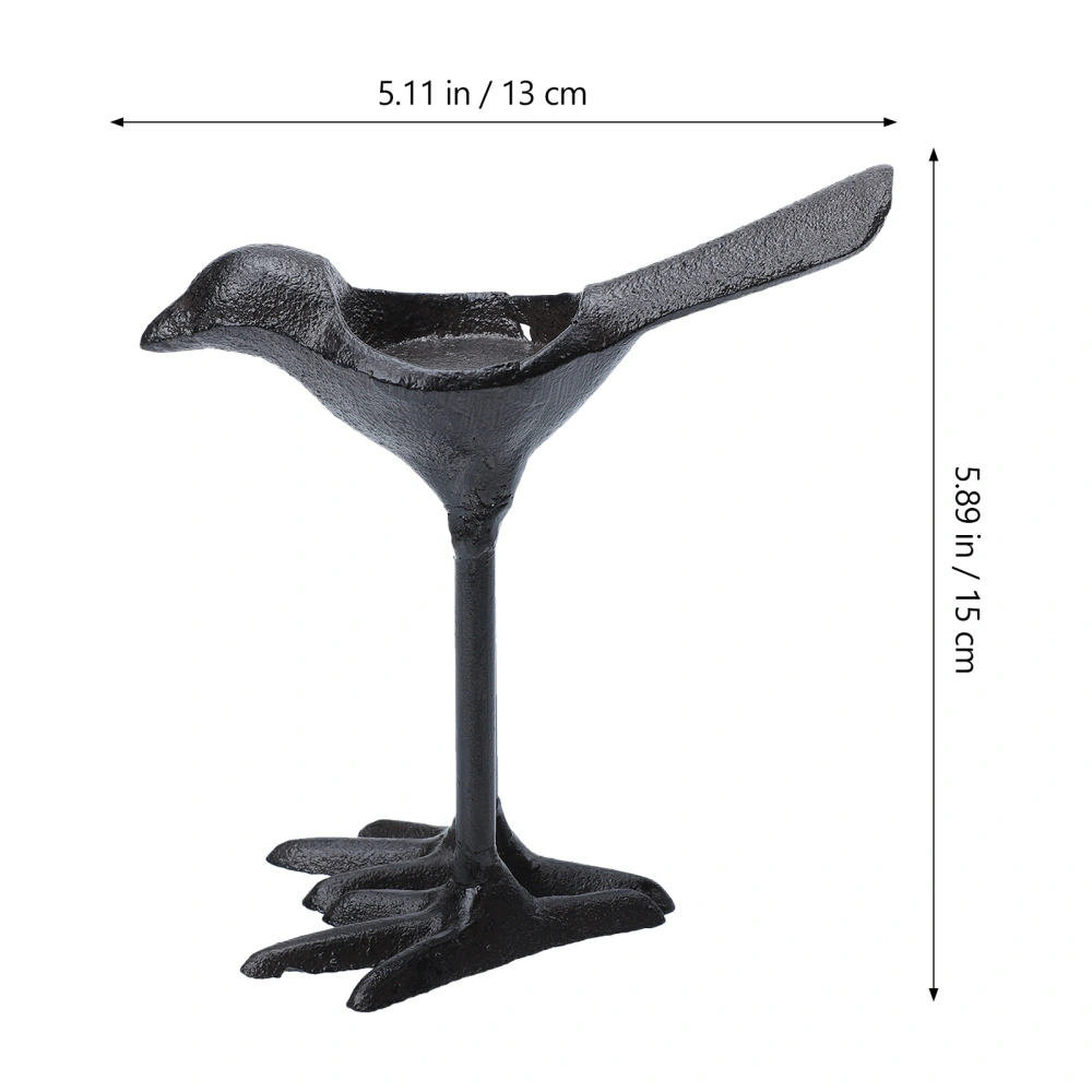 Cast Iron Candle Holder Decor Vintage Bird Shaped Decorative Candlestick Table Adornment