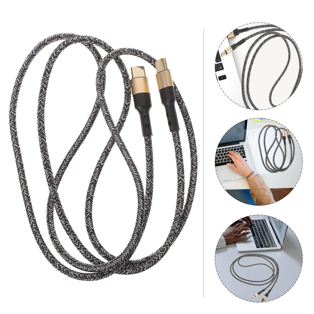 Type-c to Type-c Male to Male PD Mobile Phone Tablet Fast Filling Aluminum Shell Braided Data Cable