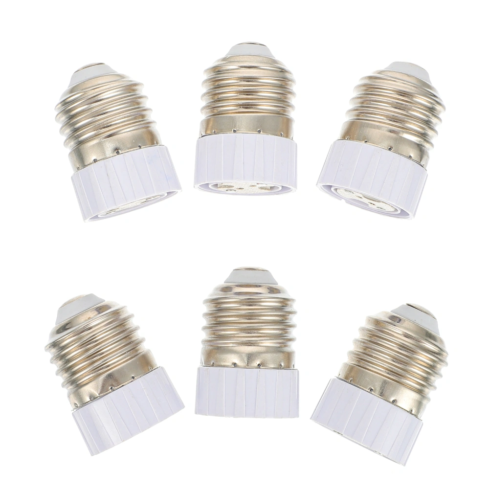 6pcs Lamp Bulb Adapter Lamp Socket Converters Lamp Holder Adapter (E27 to MR16)