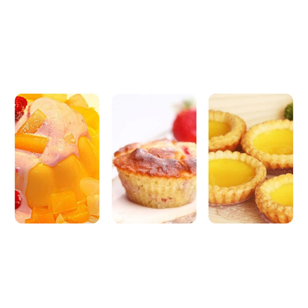 10pcs Chrysanthemum Shaped Egg Tart Molds Baking Mould Non-stick Baking Tools for Home Kitchen (Silver)