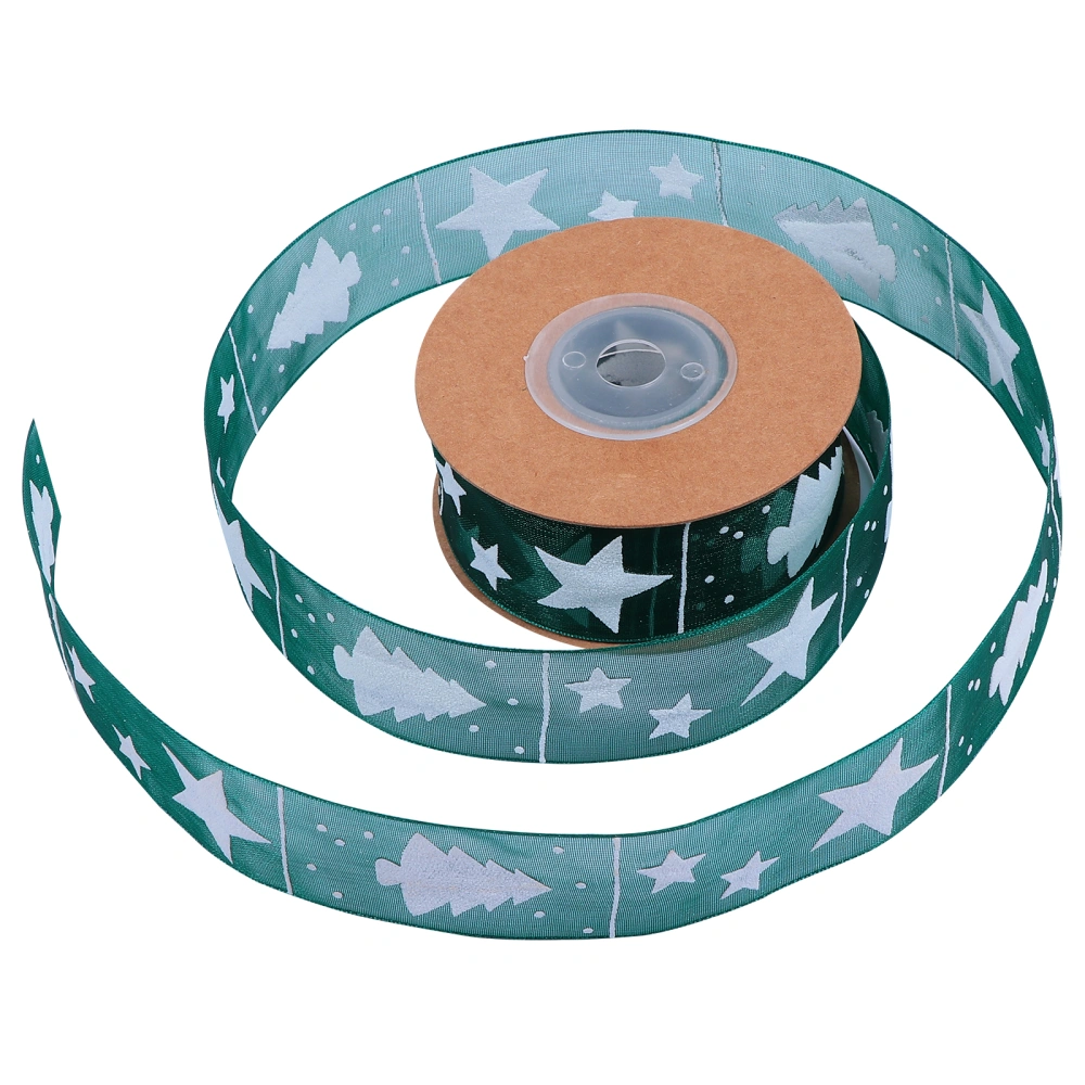 1 Roll of Christmas Gift Packing Ribbons Xmas Tree Ribbons Manual DIY Supply