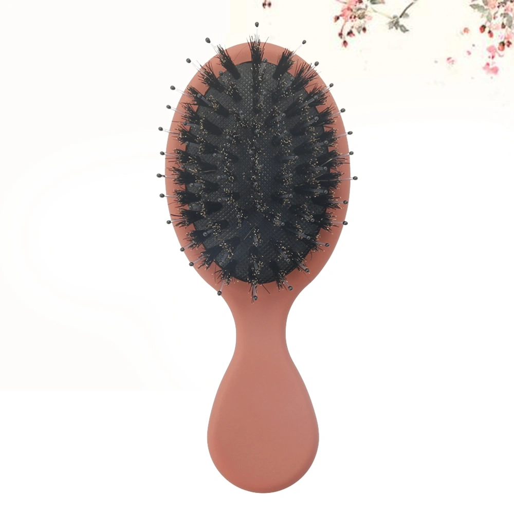 1pc Air Cushion Comb Pig Bristle Comb Hair Detangling Comb Head Massage Comb Hair Straightening Combs Orange