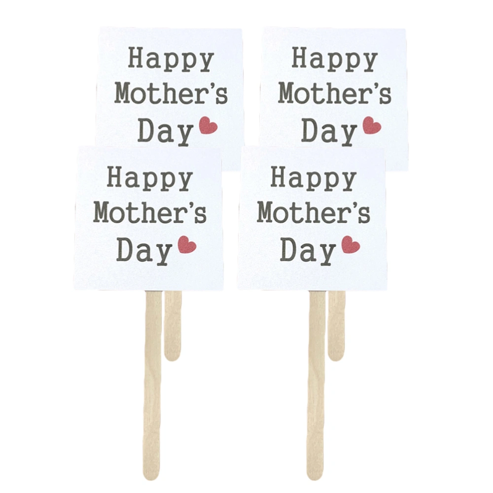 25pcs Happy Mother's Day Cake Topper Creative Cake Cupcake Picks Cake Decoration Party Supplies