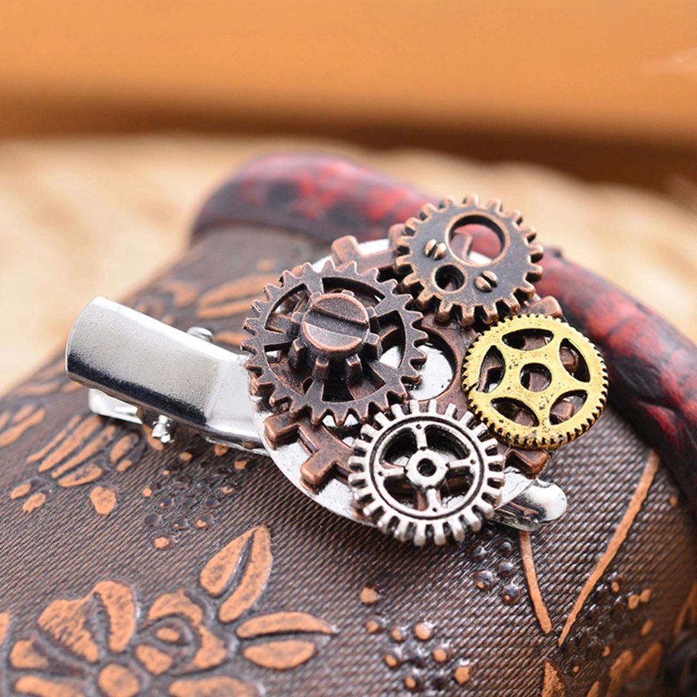 2pcs Steampunk Gear Hair Barrettes Hairpins Steampunk Accessories For Women