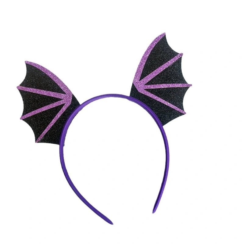 Halloween Bat Headband Wing Head Piece Devil Hairband Ghost Festival Dress Up Headband