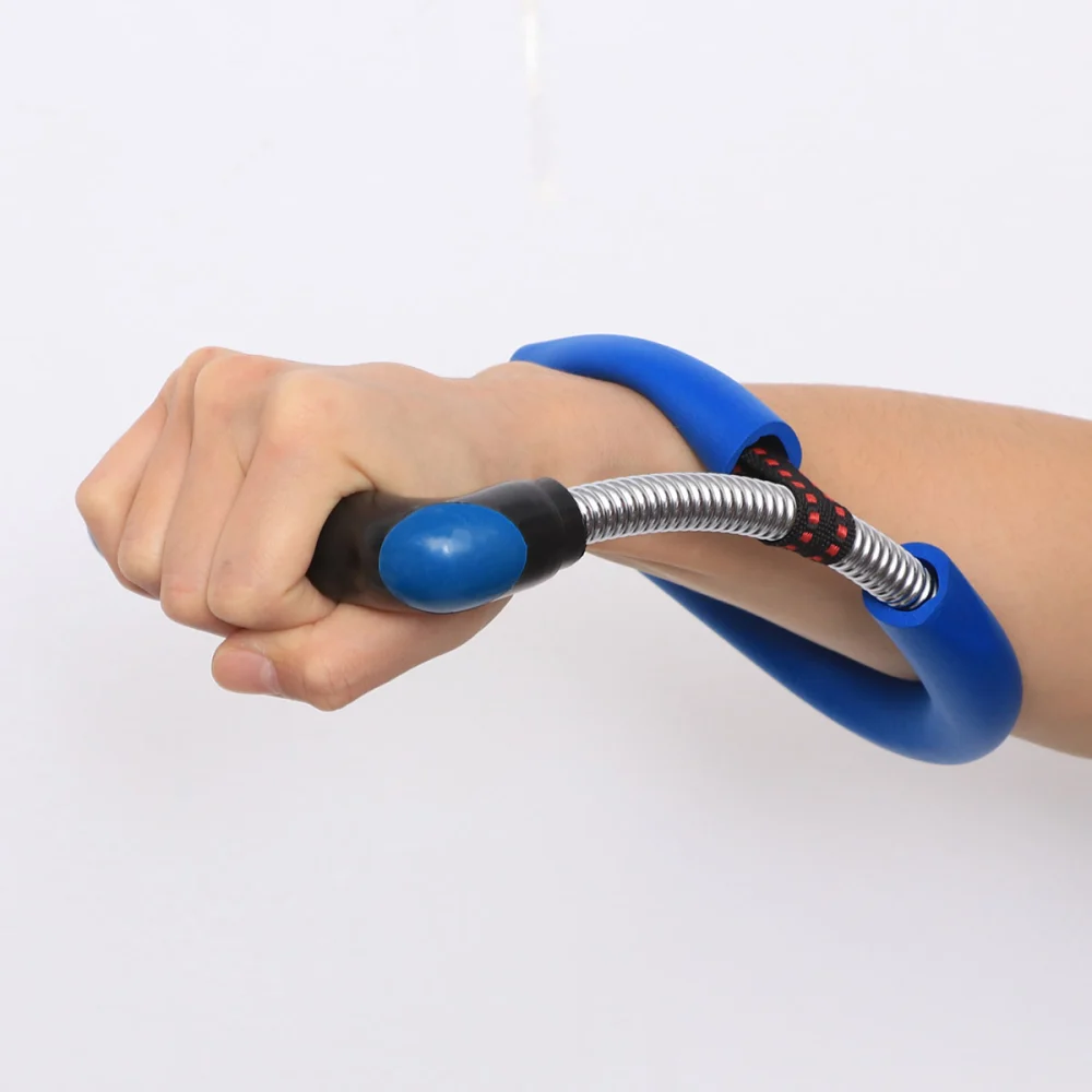 Forearm Flexor Exerciser Power Wrist Arm Strength Brawn Training Device for Physiotherapy Enhancing Weight Lifting Ability (Blue)