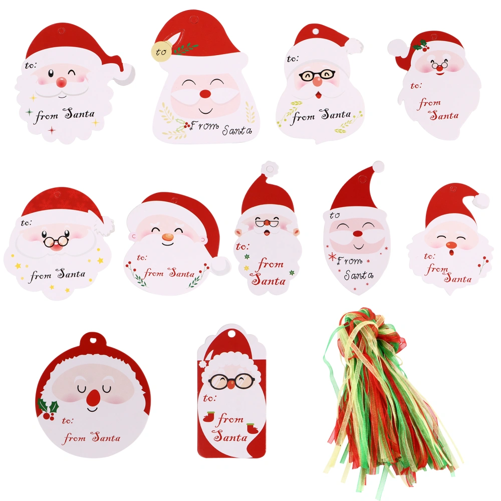 100pcs Christmas Tag Cards Unique Hanging Paper Tags Festival Gift Tags