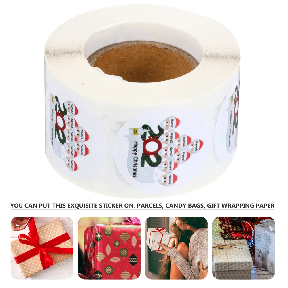 1 Roll Christmas Envelope Sticker Invitation Seal Sticker Packing Sticker