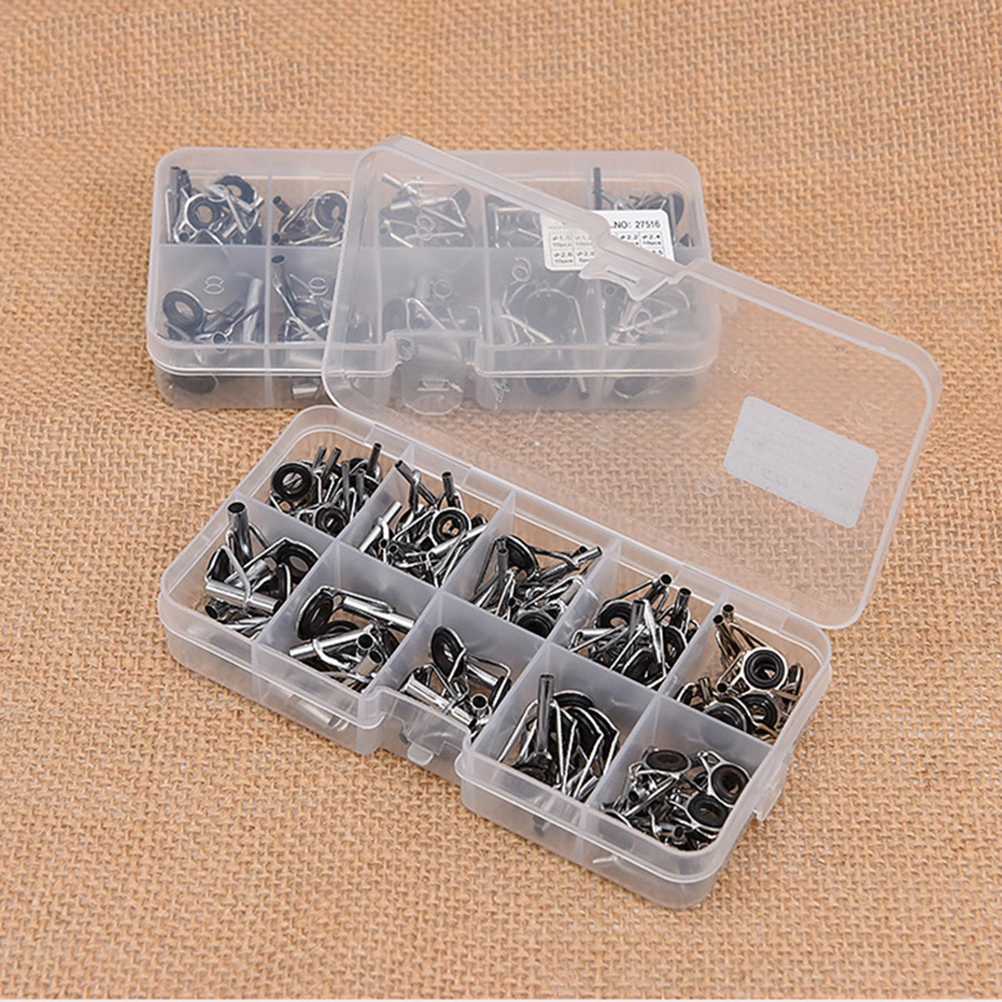 80pcs Fishing Rod DIY Set Kits Guides Tip Rings Variety of Sizes Accessories
