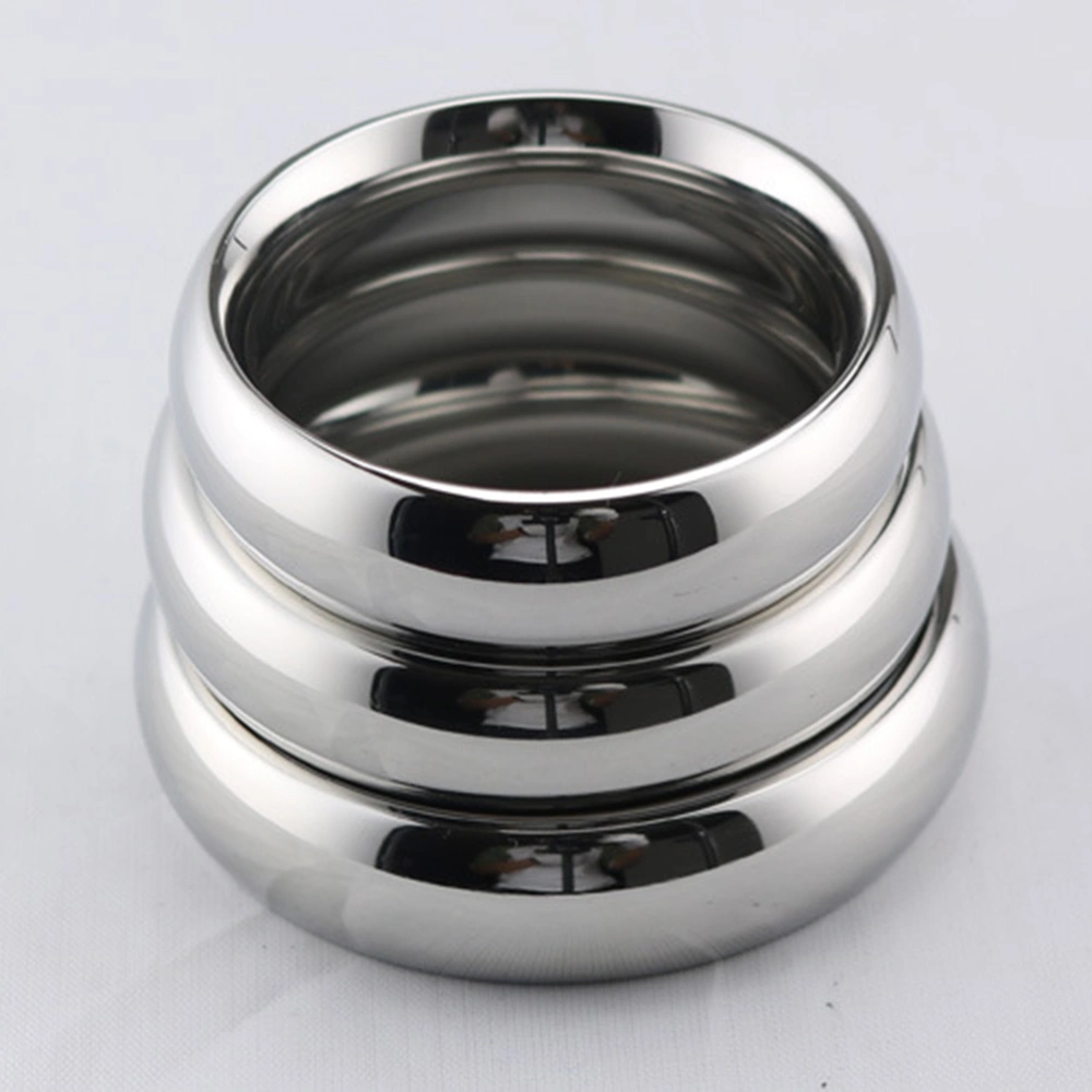 1PC Stainless Steel Ring Ejaculation Retarded Penis Ring Sex Assisting Toy Adult Supplies for Male (45mm)