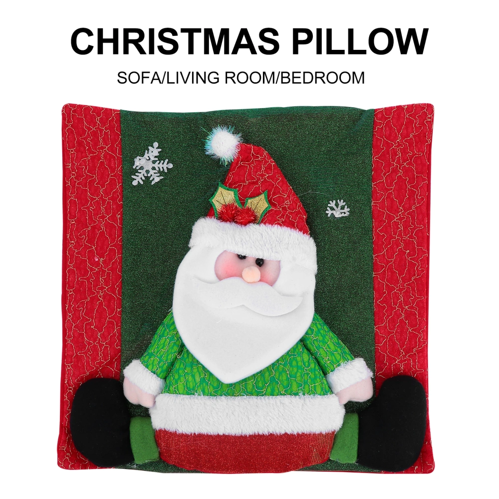 1pc Christmas Pillow Case Pillow Cover Cushion Case Xmas Home Supply