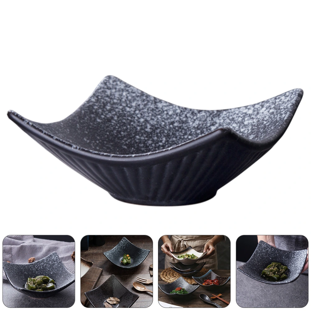 1 Pc 6in Japanese Cuisine Plate Ceramic Seasoning Dish Side Dish Plate (Assorted Color)