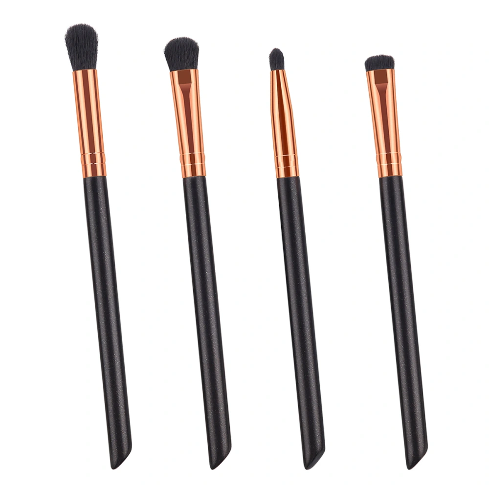 4pcs Nylon Bristles Makeup Brushes Kit Wooden Handle Cosmetics Powder Blush Brush for Woman (T-04-028)