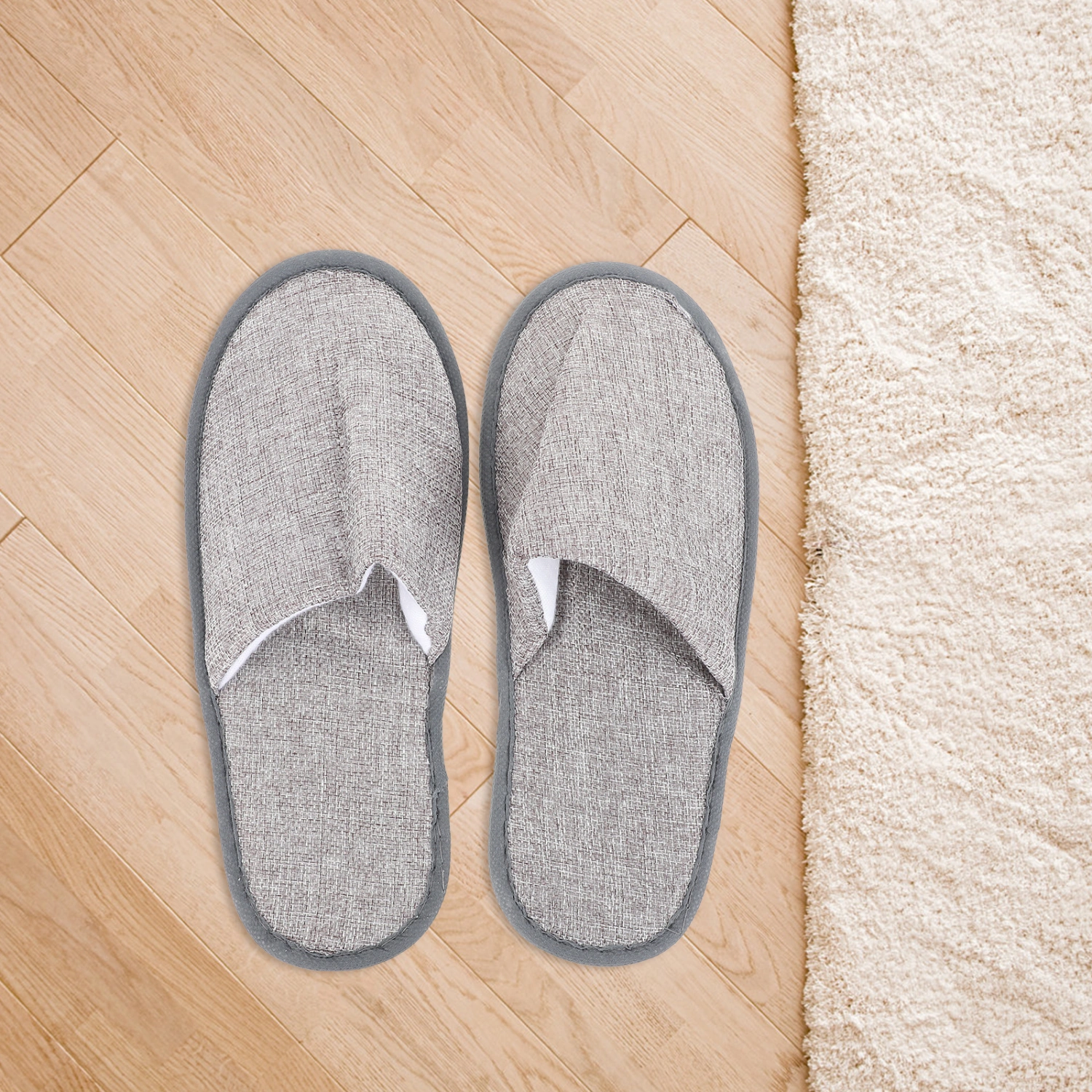 6Pairs Disposable Slippers Party Indoor Slippers Convenient Hotel Guest Shoes