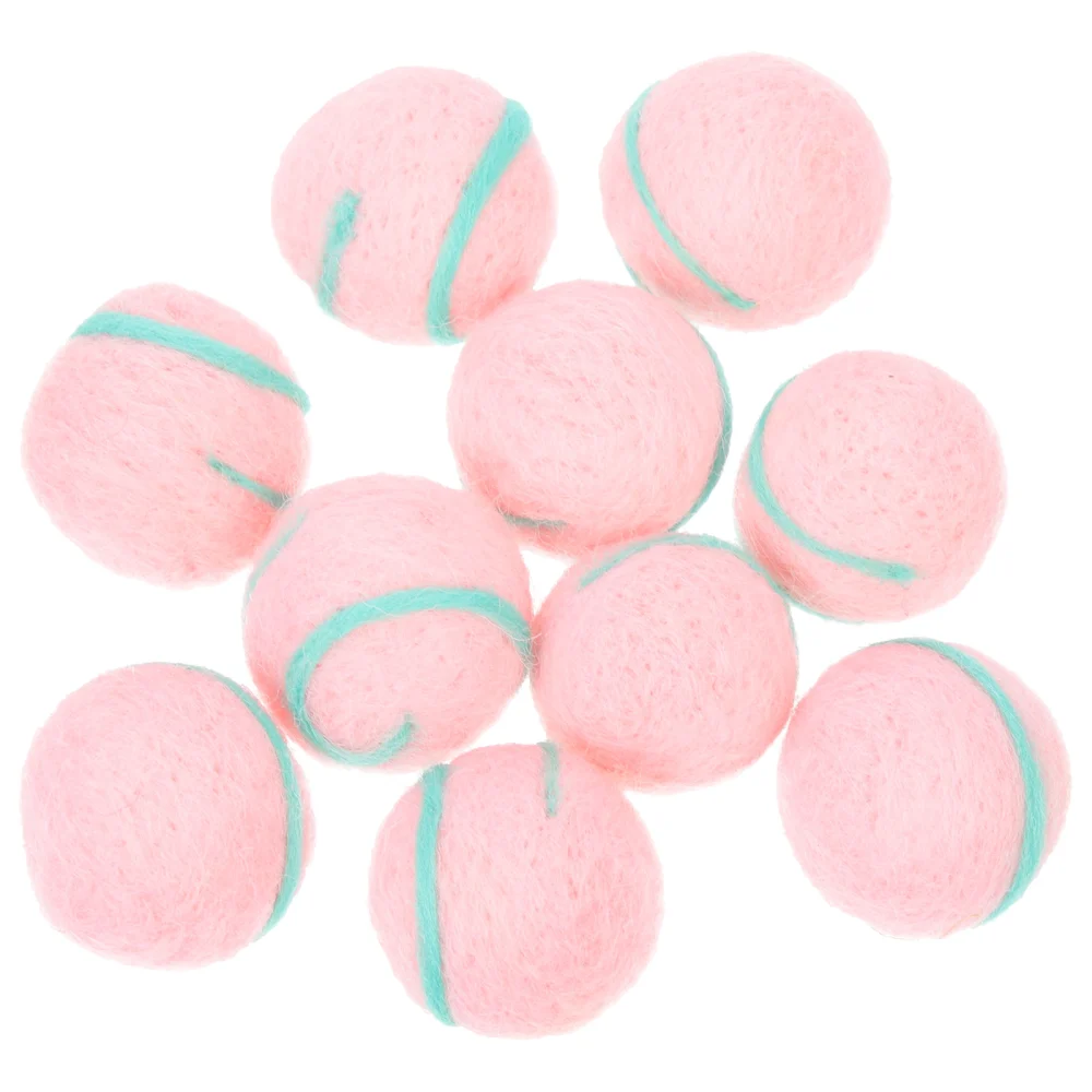 10Pcs DIY Wool Felt Balls Handmade Felt Balls Clothes Decor DIY Materials DIY Felt Ball Decors