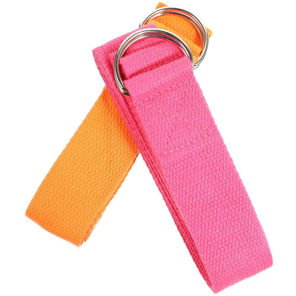 2pcs 1.8M Yoga Stretch Strap Portable Yoga Pilates Exercise Fitness Pull Band