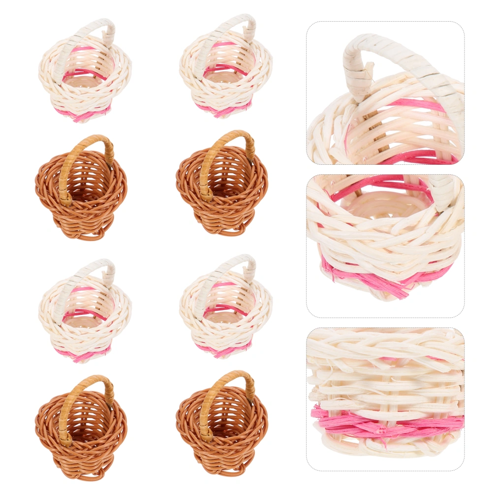 12Pcs Small Woven Baskets Candy Containers Small Gift Baskets Party Favor Holders