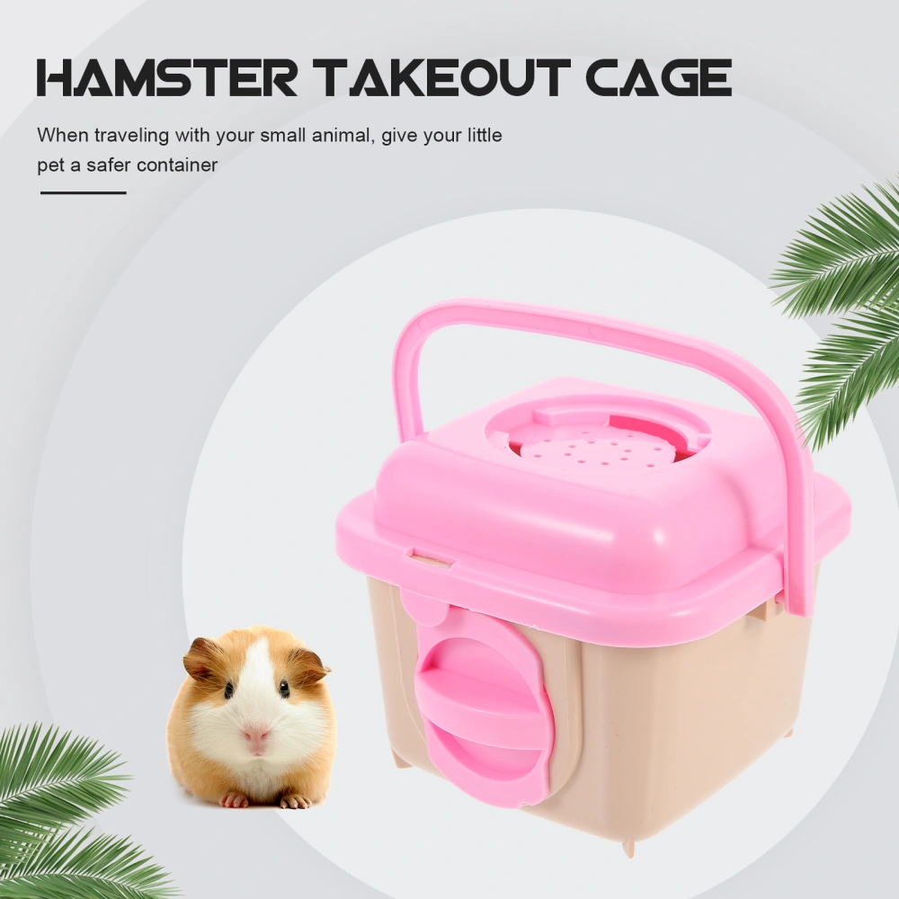 Plastic Hamster House Travel Hamster Carrier Small Pet Nest Outdoor Guinea Pig Carrier