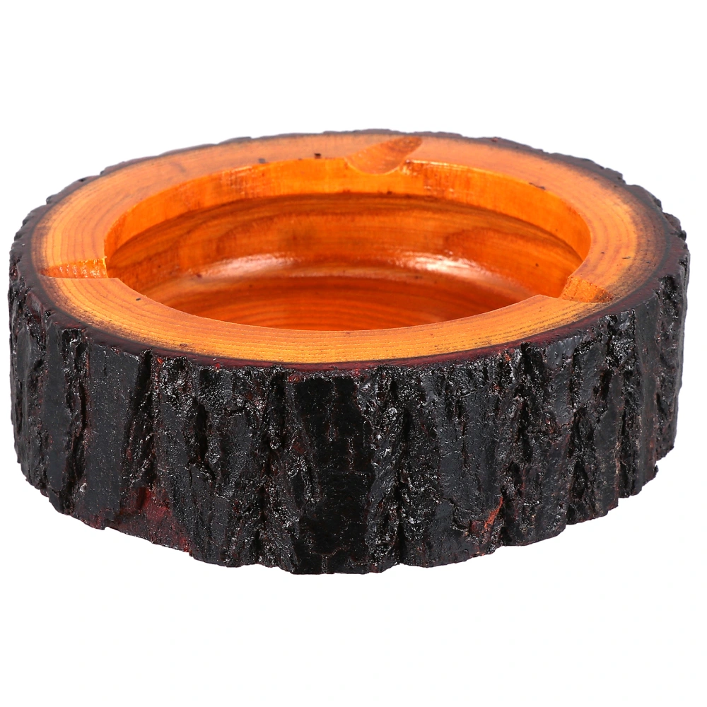 1pc Round Shaped Ashtray Household Ashtray Creative Stump Designed Ashtray