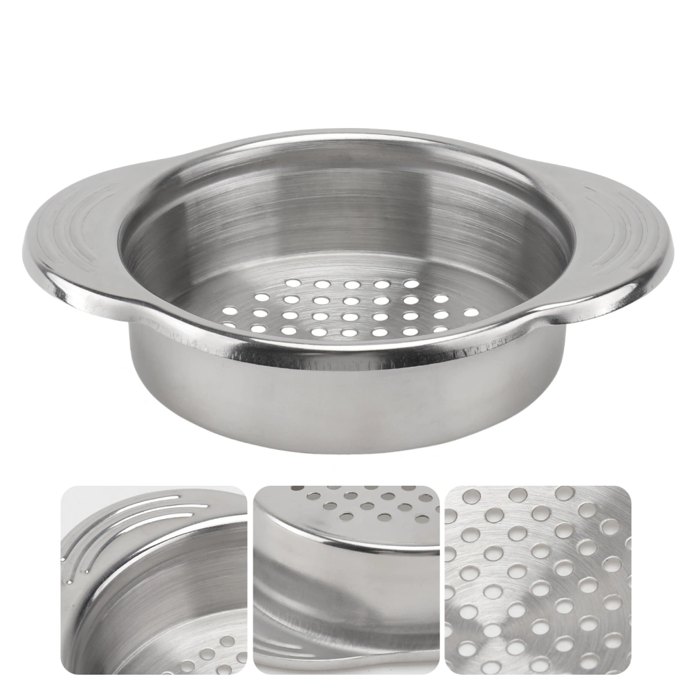 304 Stainless Steel Food Can Strainer Fruit Can Sieve Colander Kitchen Tool for Tuna Beans Vegetables